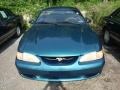 1997 Pacific Green Metallic Ford Mustang V6 Convertible  photo #2