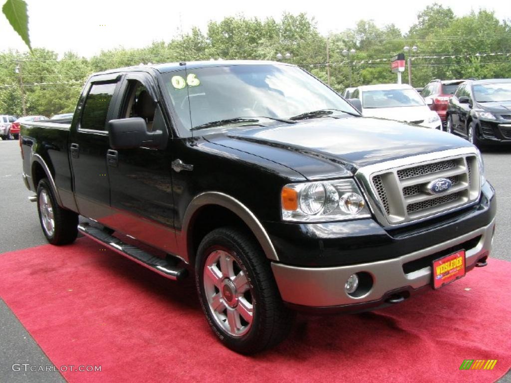 2006 F150 King Ranch SuperCrew 4x4 - Black / Castano Brown Leather photo #5