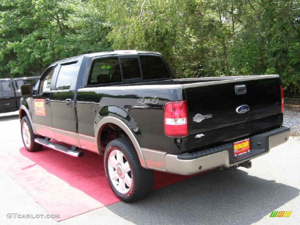 2006 F150 King Ranch SuperCrew 4x4 - Black / Castano Brown Leather photo #9