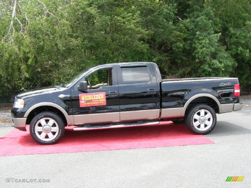 2006 F150 King Ranch SuperCrew 4x4 - Black / Castano Brown Leather photo #10