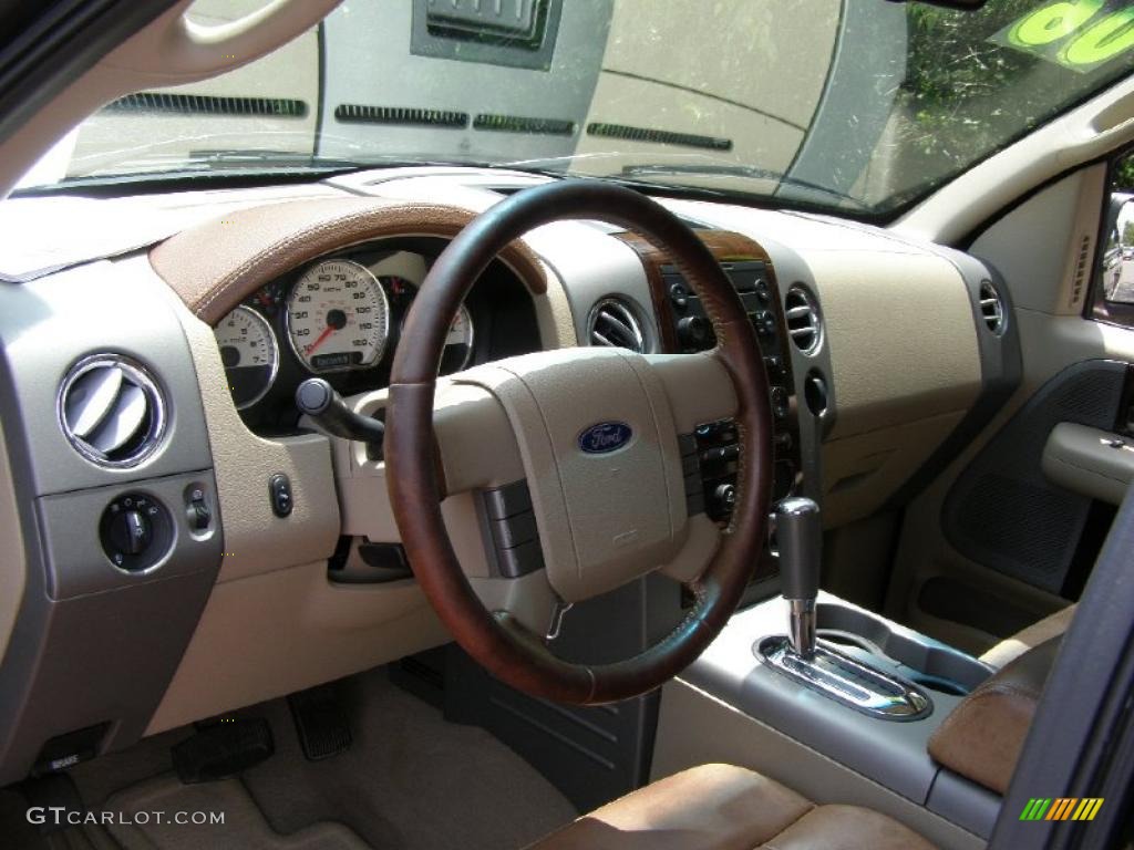 2006 F150 King Ranch SuperCrew 4x4 - Black / Castano Brown Leather photo #11