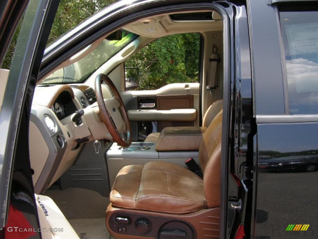 2006 F150 King Ranch SuperCrew 4x4 - Black / Castano Brown Leather photo #13