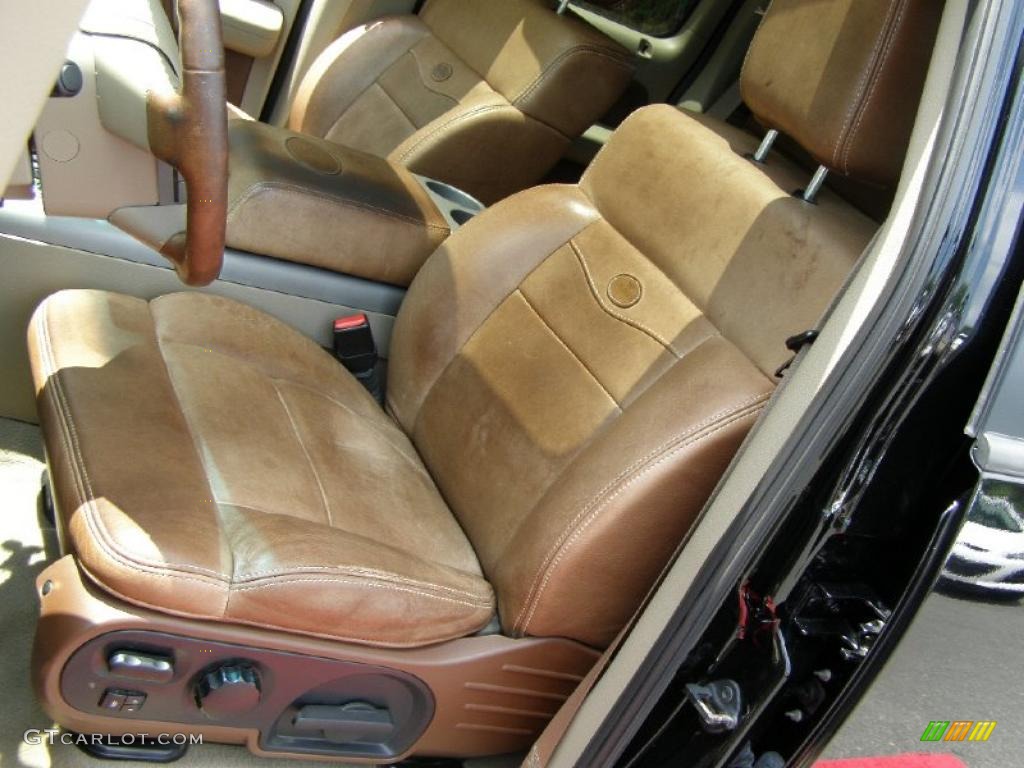 2006 F150 King Ranch SuperCrew 4x4 - Black / Castano Brown Leather photo #15