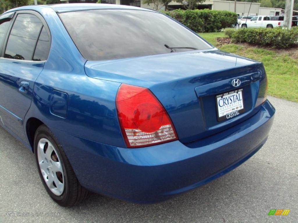 2006 Elantra GLS Sedan - Tidal Wave Blue / Gray photo #7