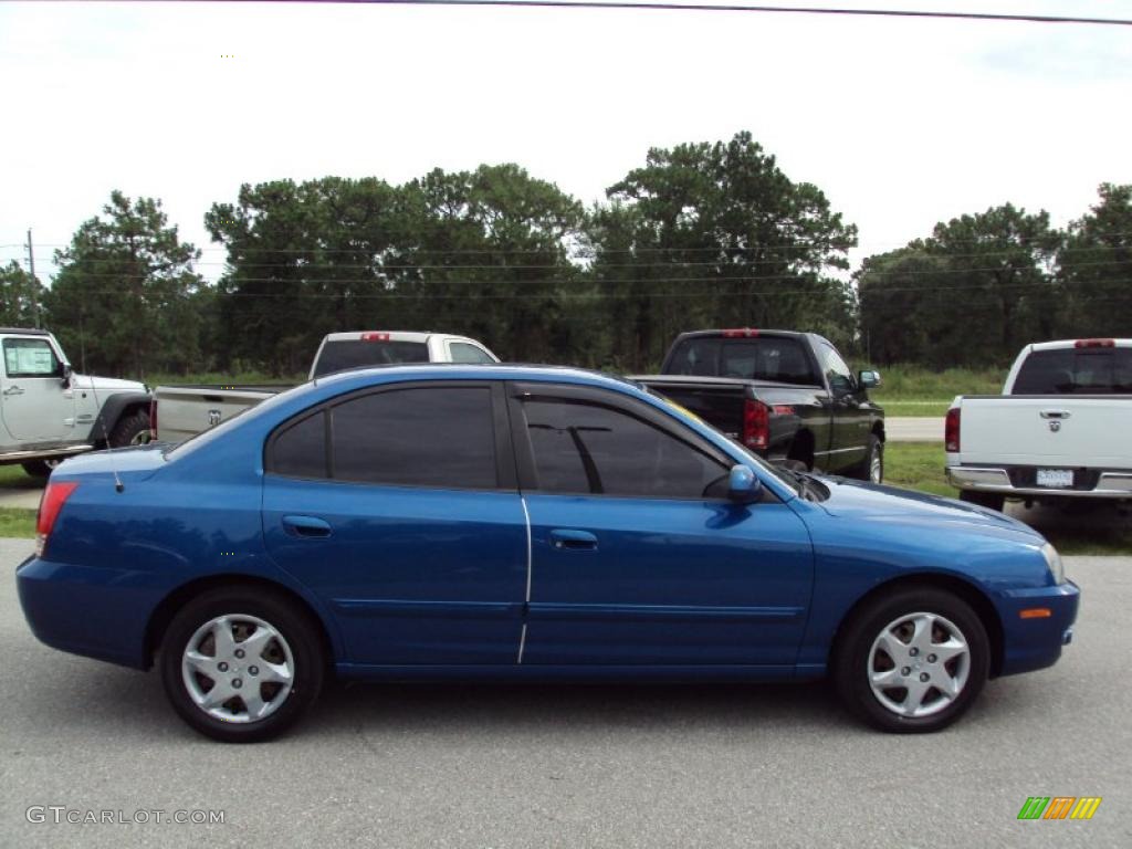 2006 Elantra GLS Sedan - Tidal Wave Blue / Gray photo #9