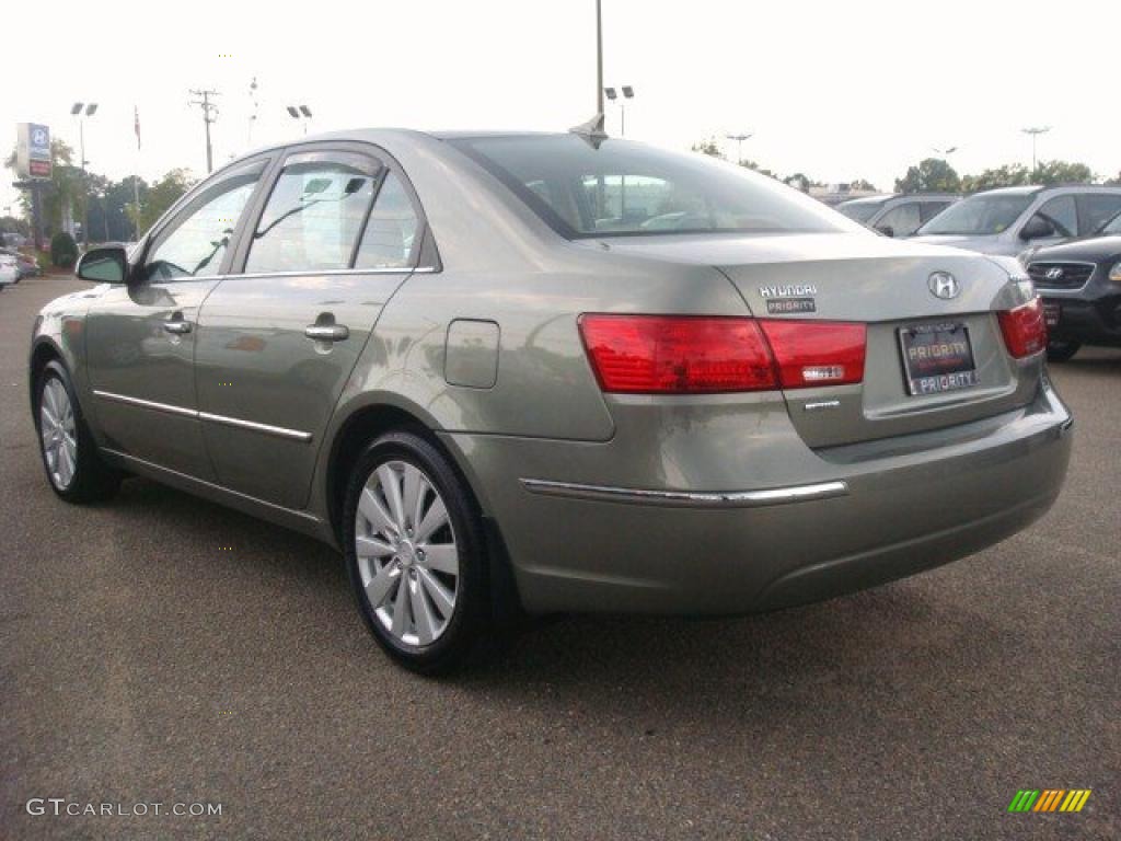 2009 Sonata Limited - Natural Khaki Green / Camel photo #4