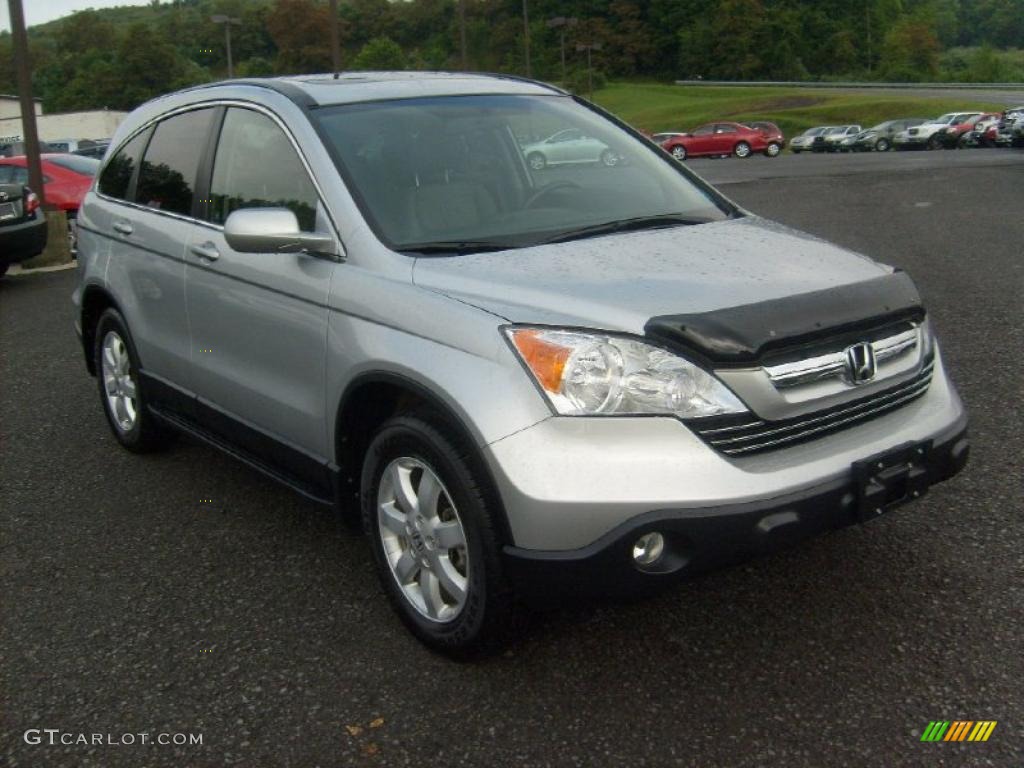 2009 CR-V EX-L 4WD - Alabaster Silver Metallic / Gray photo #1