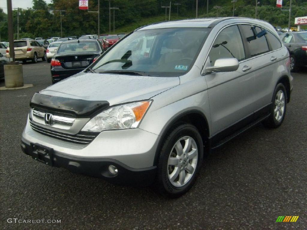 2009 CR-V EX-L 4WD - Alabaster Silver Metallic / Gray photo #3