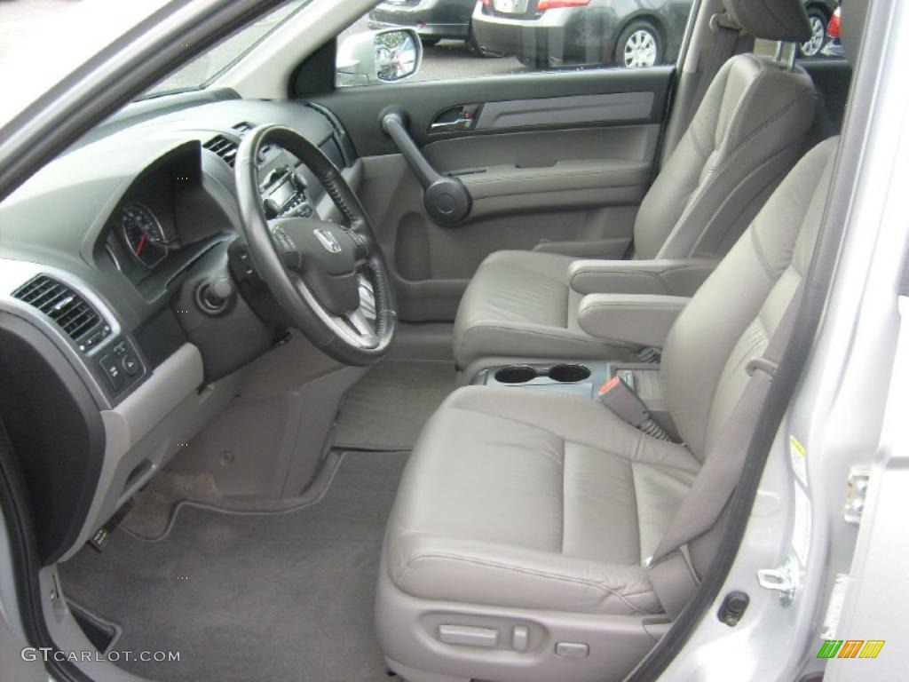 2009 CR-V EX-L 4WD - Alabaster Silver Metallic / Gray photo #12