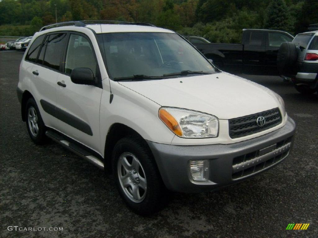 2003 RAV4 4WD - Frosted White Pearl / Gray photo #1