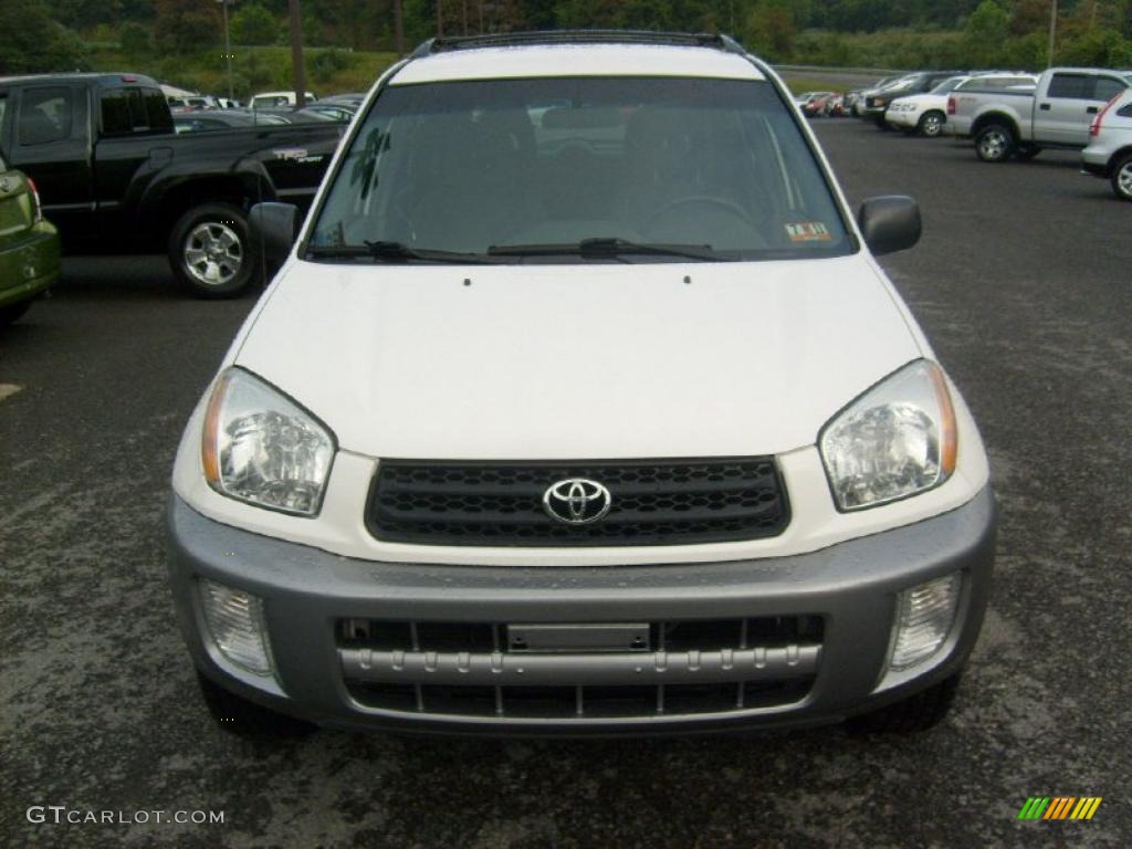 2003 RAV4 4WD - Frosted White Pearl / Gray photo #2