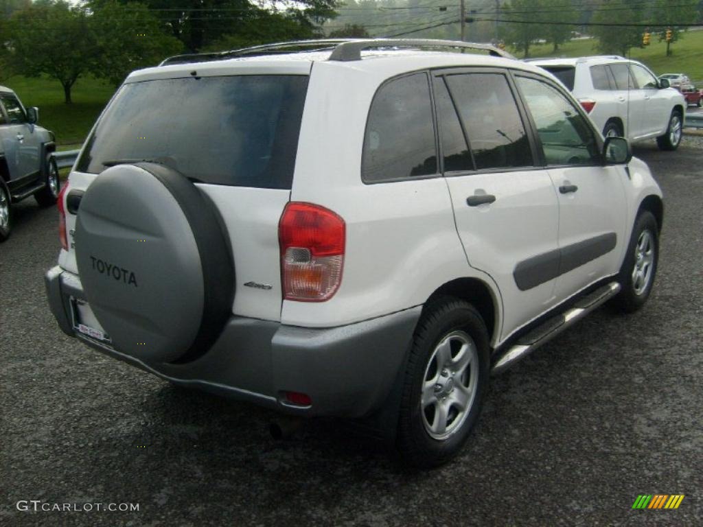 2003 RAV4 4WD - Frosted White Pearl / Gray photo #7