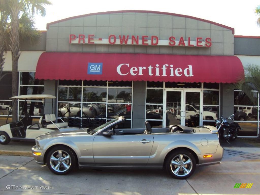 2008 Mustang GT Premium Convertible - Vapor Silver Metallic / Charcoal Black/Dove photo #1