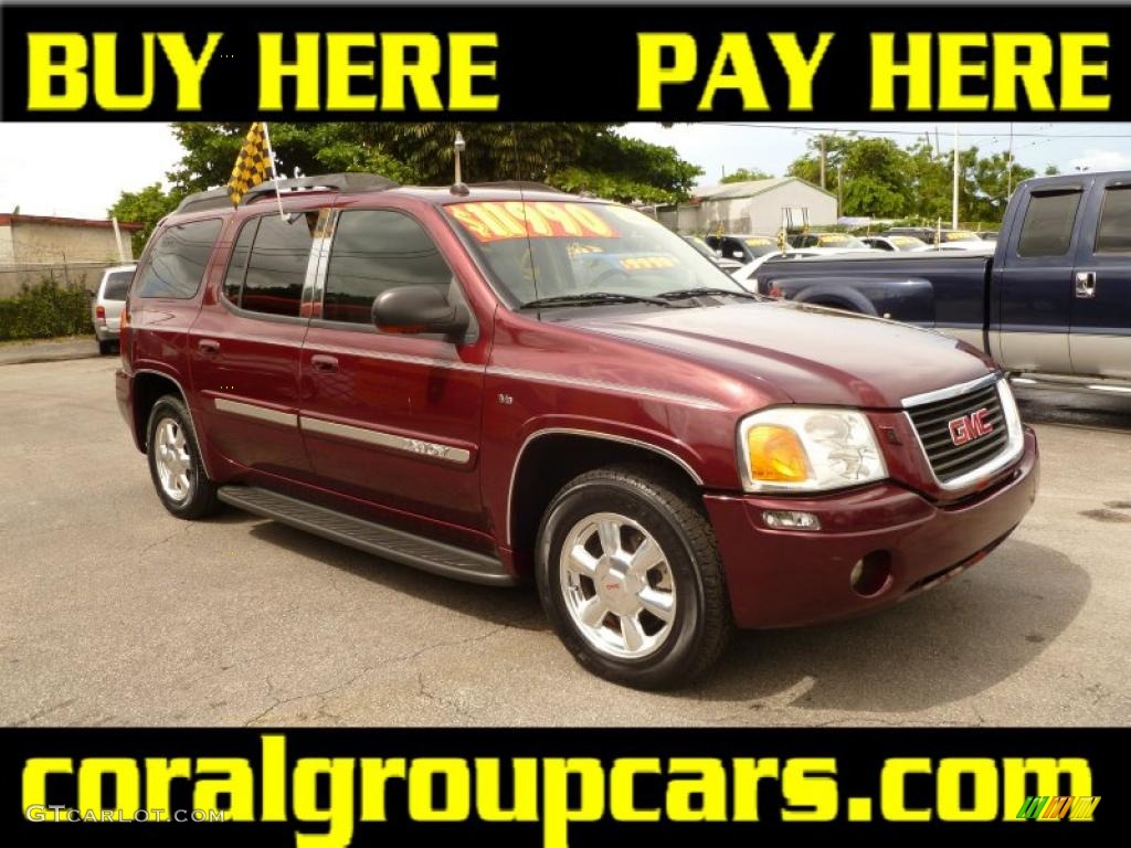 2005 Envoy XL SLT - Magnetic Red Metallic / Light Gray photo #1