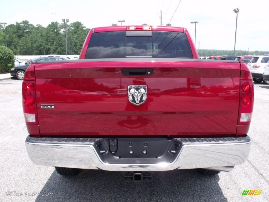 2010 Ram 1500 SLT Crew Cab - Inferno Red Crystal Pearl / Dark Slate/Medium Graystone photo #7