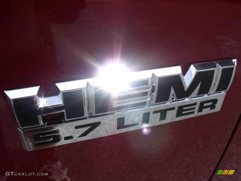 2010 Ram 1500 SLT Crew Cab - Inferno Red Crystal Pearl / Dark Slate/Medium Graystone photo #10