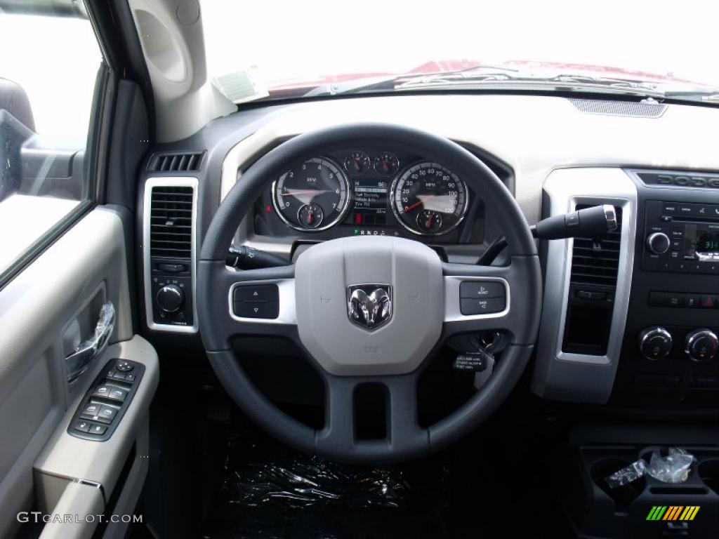 2010 Ram 1500 SLT Crew Cab - Inferno Red Crystal Pearl / Dark Slate/Medium Graystone photo #17