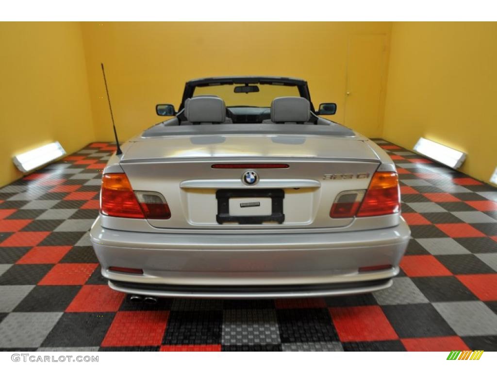 2000 3 Series 323i Convertible - Titanium Silver Metallic / Grey photo #5