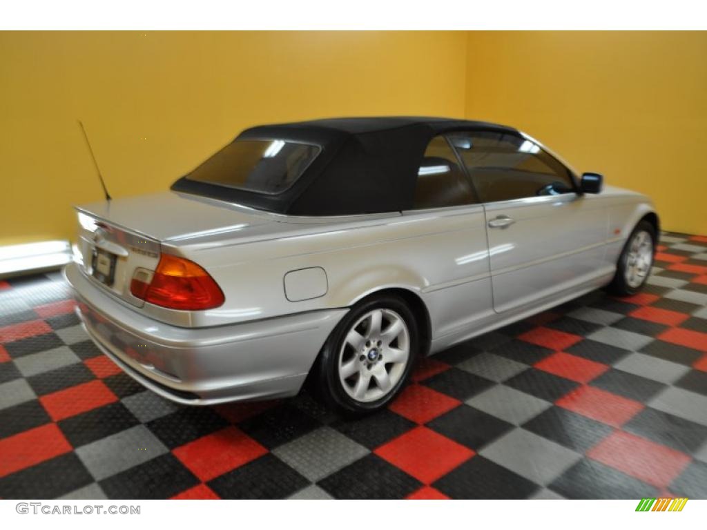 2000 3 Series 323i Convertible - Titanium Silver Metallic / Grey photo #18