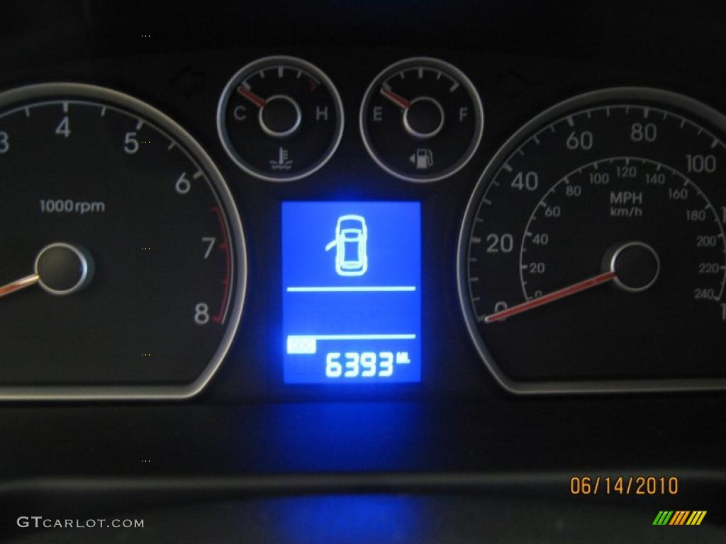 2009 Elantra Touring - Black Pearl / Beige photo #10