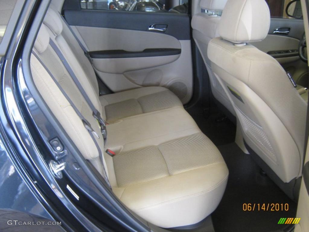 2009 Elantra Touring - Black Pearl / Beige photo #20