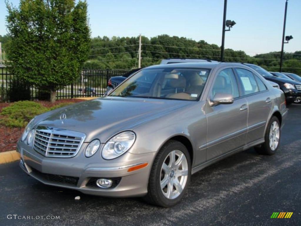 2008 E 350 4Matic Sedan - Pewter Metallic / Cashmere photo #1