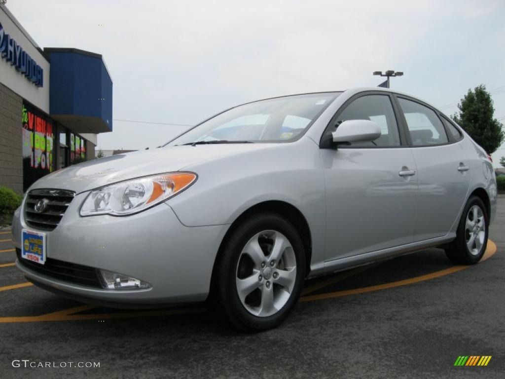 2009 Elantra SE Sedan - Quicksilver / Gray photo #1