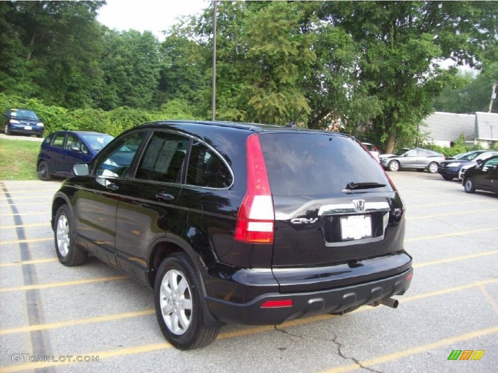 2009 CR-V EX 4WD - Crystal Black Pearl / Black photo #2