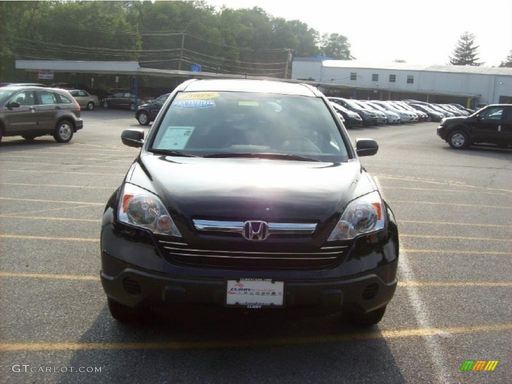 2009 CR-V EX 4WD - Crystal Black Pearl / Black photo #3