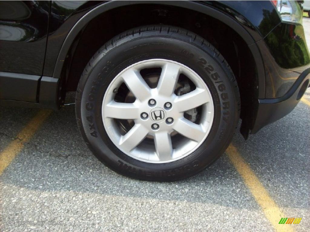 2009 CR-V EX 4WD - Crystal Black Pearl / Black photo #9