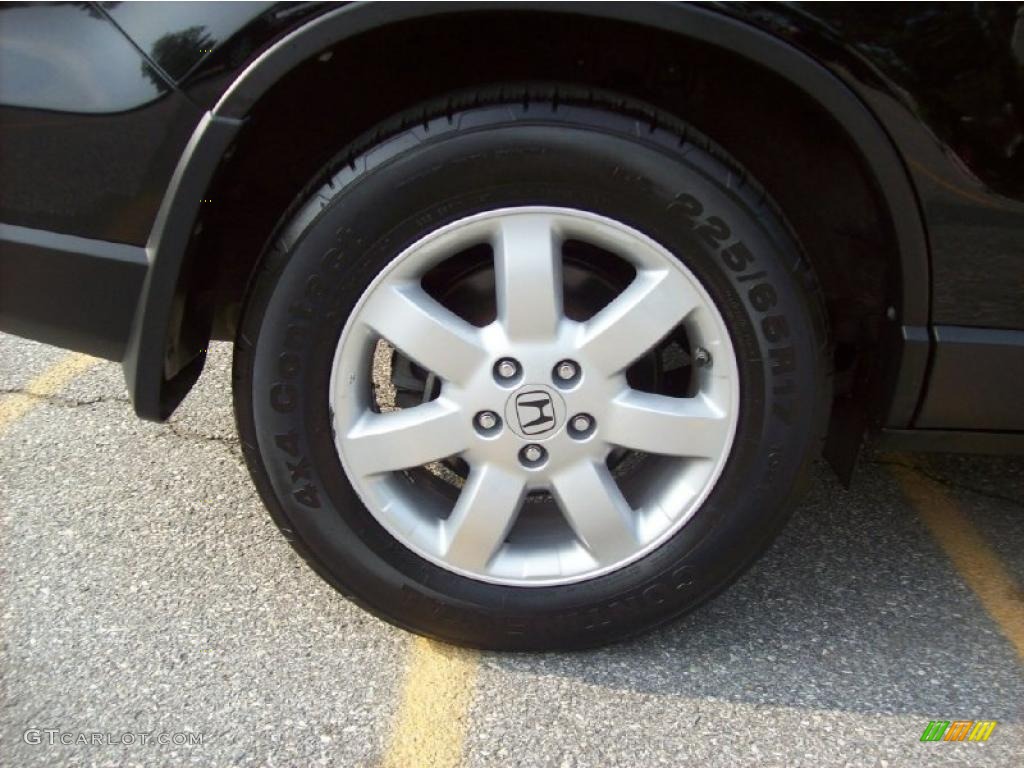 2009 CR-V EX 4WD - Crystal Black Pearl / Black photo #12