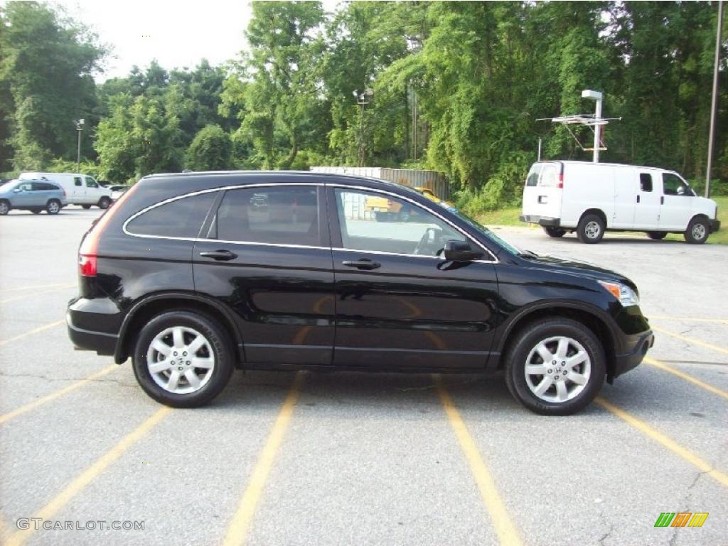 2009 CR-V EX 4WD - Crystal Black Pearl / Black photo #21