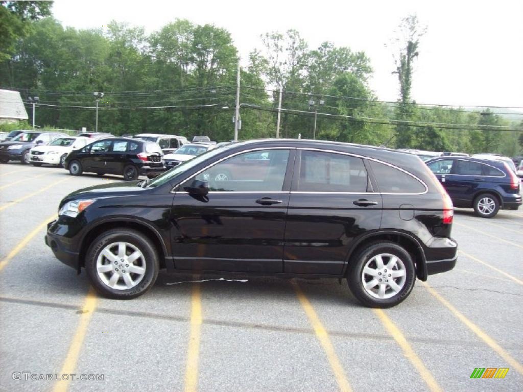 2009 CR-V EX 4WD - Crystal Black Pearl / Black photo #22