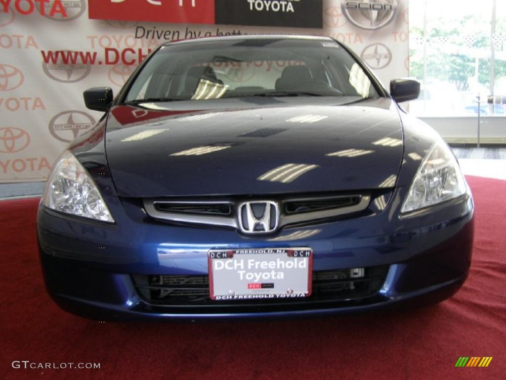 2003 Accord EX V6 Sedan - Eternal Blue Pearl / Gray photo #2