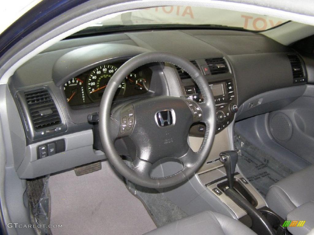 2003 Accord EX V6 Sedan - Eternal Blue Pearl / Gray photo #10