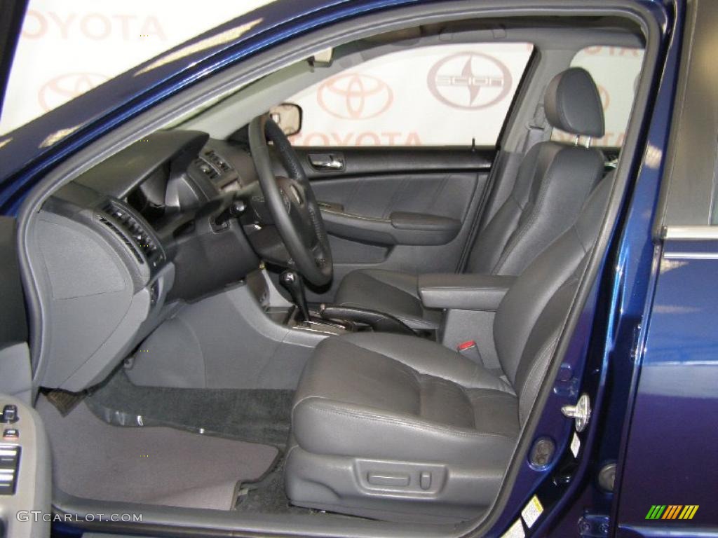2003 Accord EX V6 Sedan - Eternal Blue Pearl / Gray photo #12