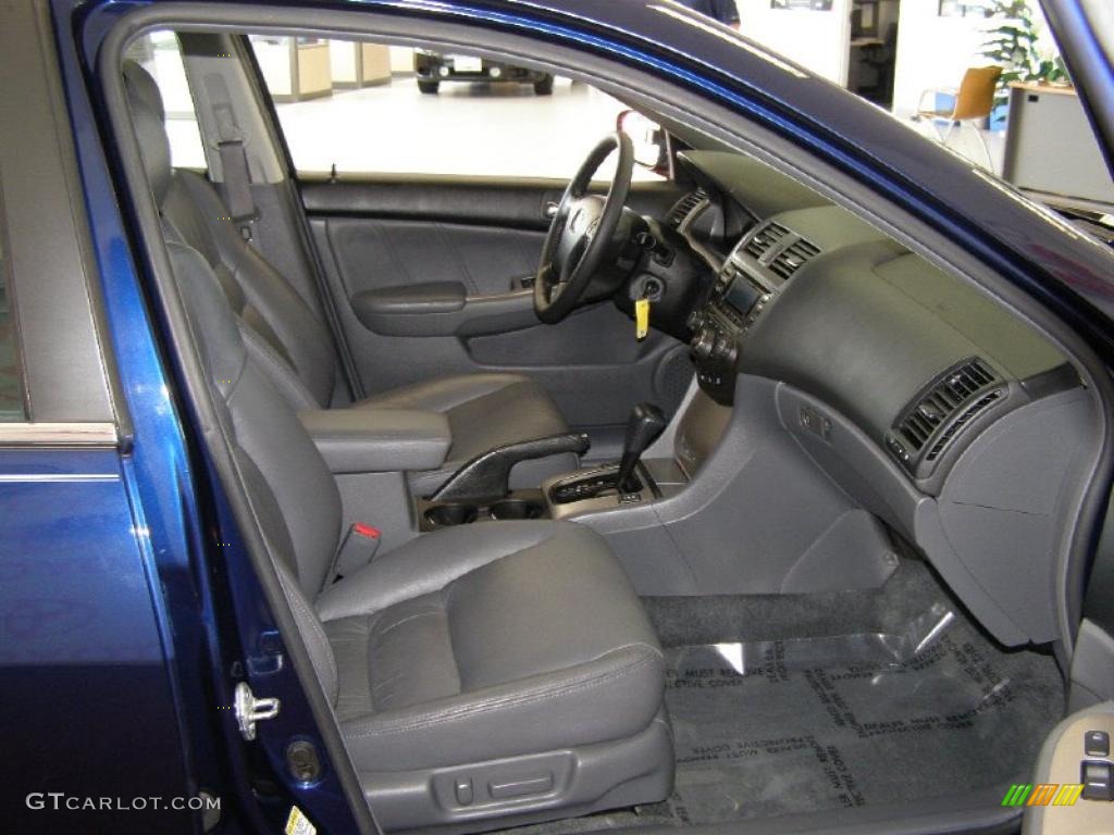 2003 Accord EX V6 Sedan - Eternal Blue Pearl / Gray photo #28