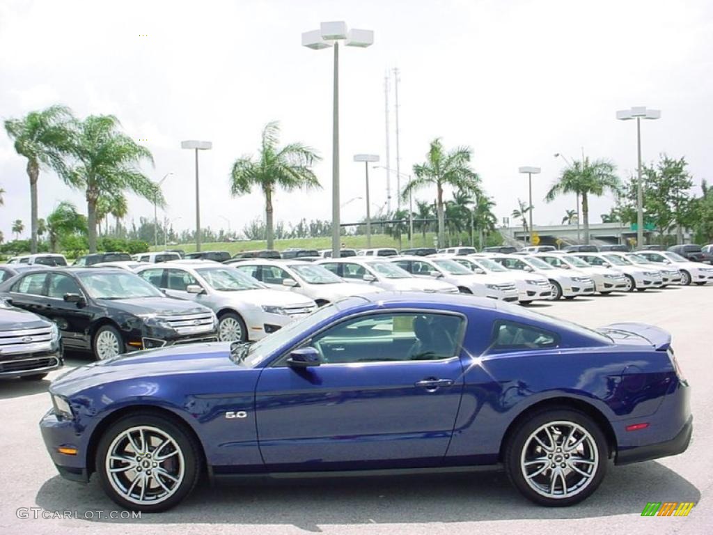 2011 Mustang GT Premium Coupe - Kona Blue Metallic / Charcoal Black/Grabber Blue photo #9