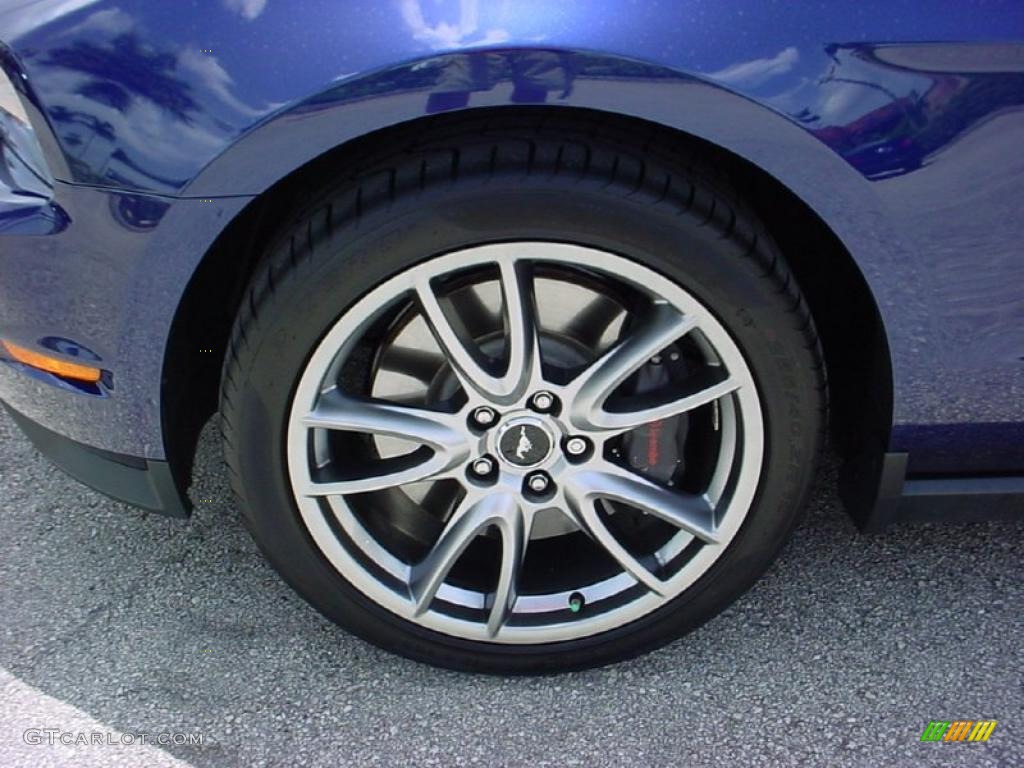 2011 Mustang GT Premium Coupe - Kona Blue Metallic / Charcoal Black/Grabber Blue photo #11