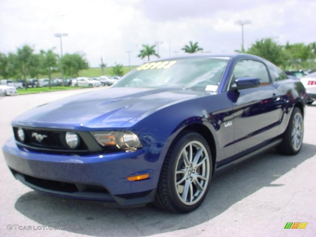 2011 Mustang GT Premium Coupe - Kona Blue Metallic / Charcoal Black/Grabber Blue photo #13