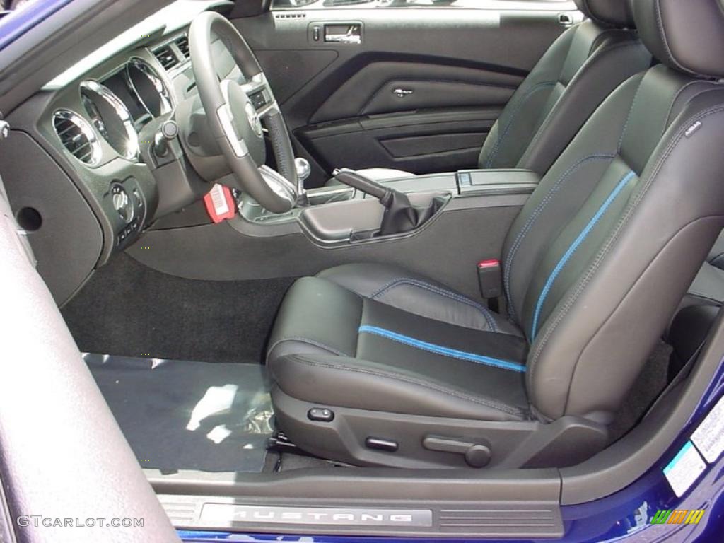 2011 Mustang GT Premium Coupe - Kona Blue Metallic / Charcoal Black/Grabber Blue photo #17