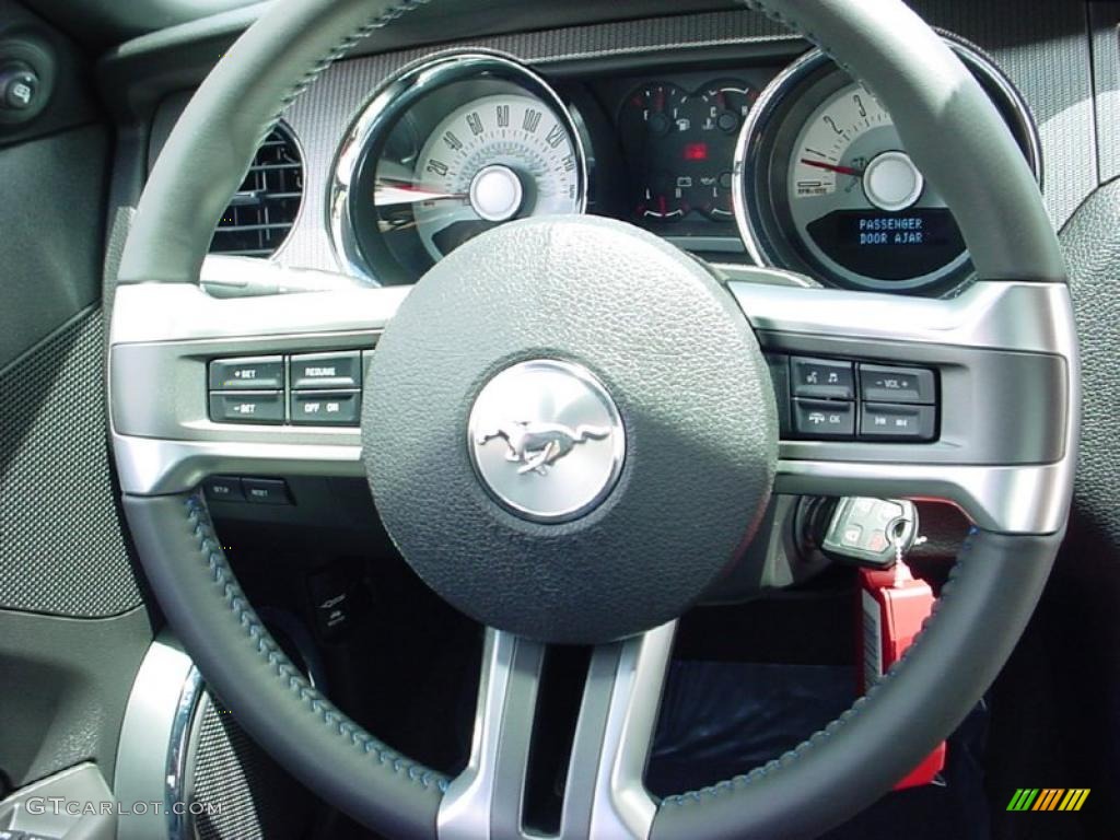 2011 Mustang GT Premium Coupe - Kona Blue Metallic / Charcoal Black/Grabber Blue photo #23