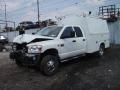 2009 Bright White Dodge Ram 3500 ST Quad Cab 4x4 Chassis Commercial  photo #3