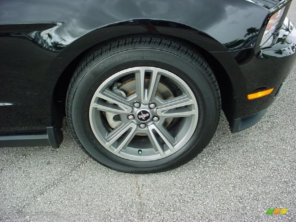 2010 Mustang V6 Premium Convertible - Black / Saddle photo #3