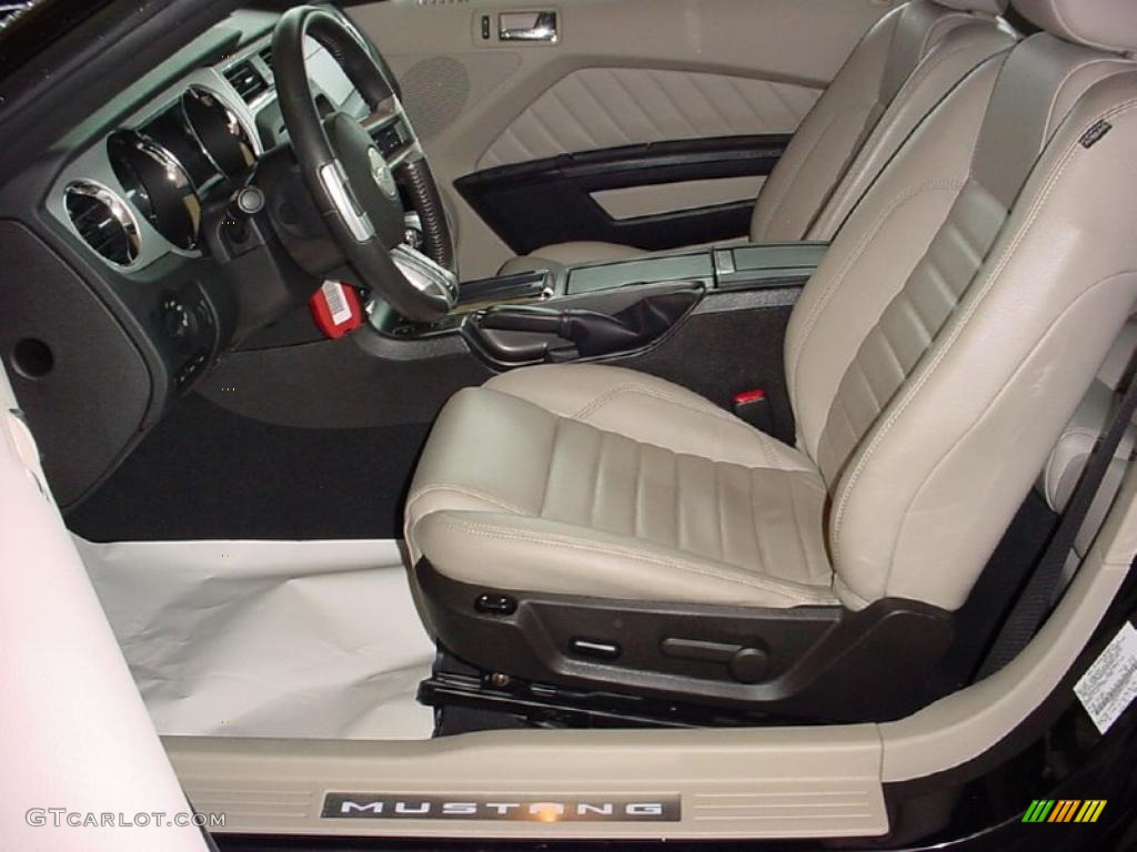 2010 Mustang V6 Premium Convertible - Black / Saddle photo #14