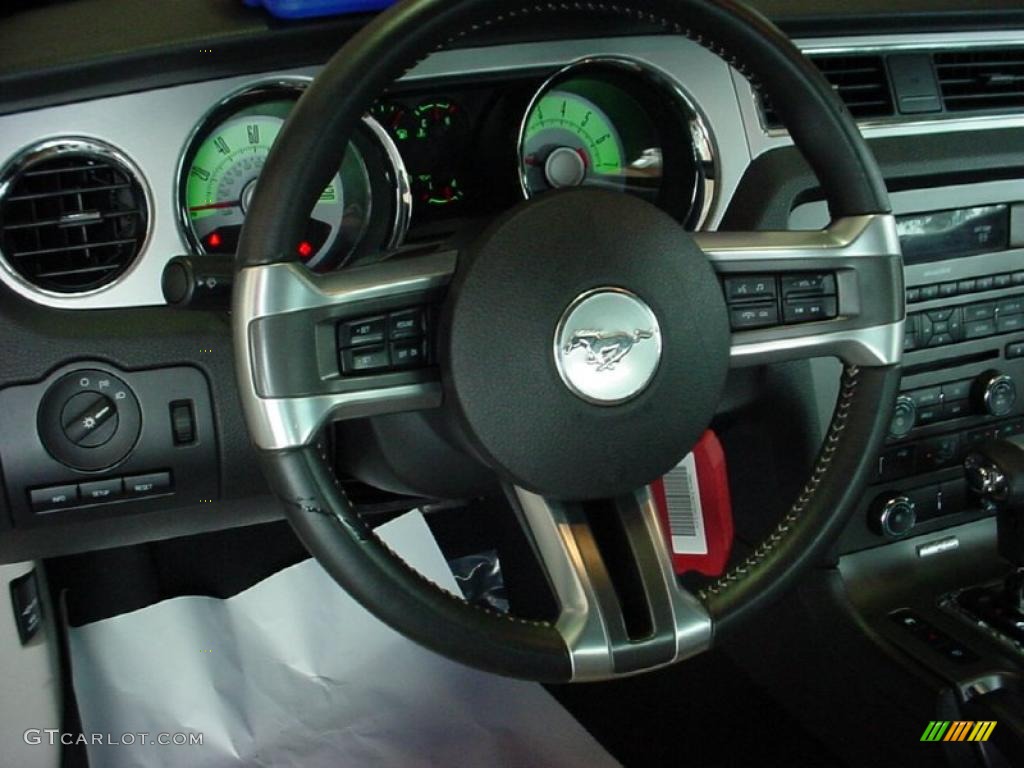 2010 Mustang V6 Premium Convertible - Black / Saddle photo #24