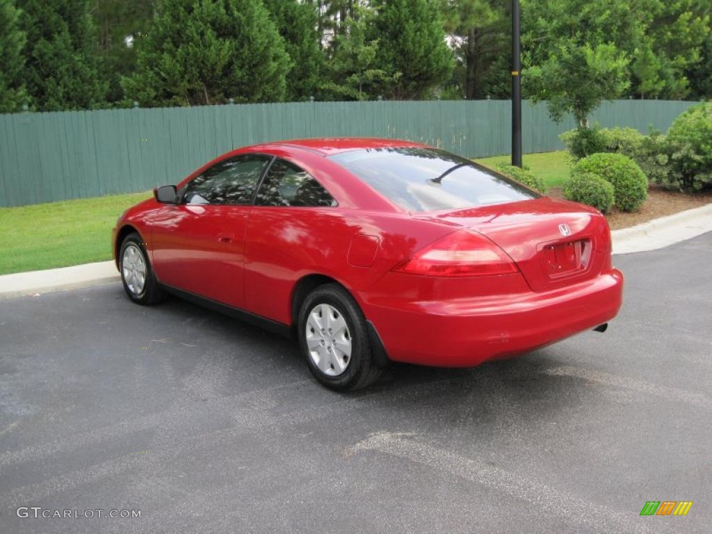 2004 Accord LX Coupe - San Marino Red Pearl / Ivory photo #8
