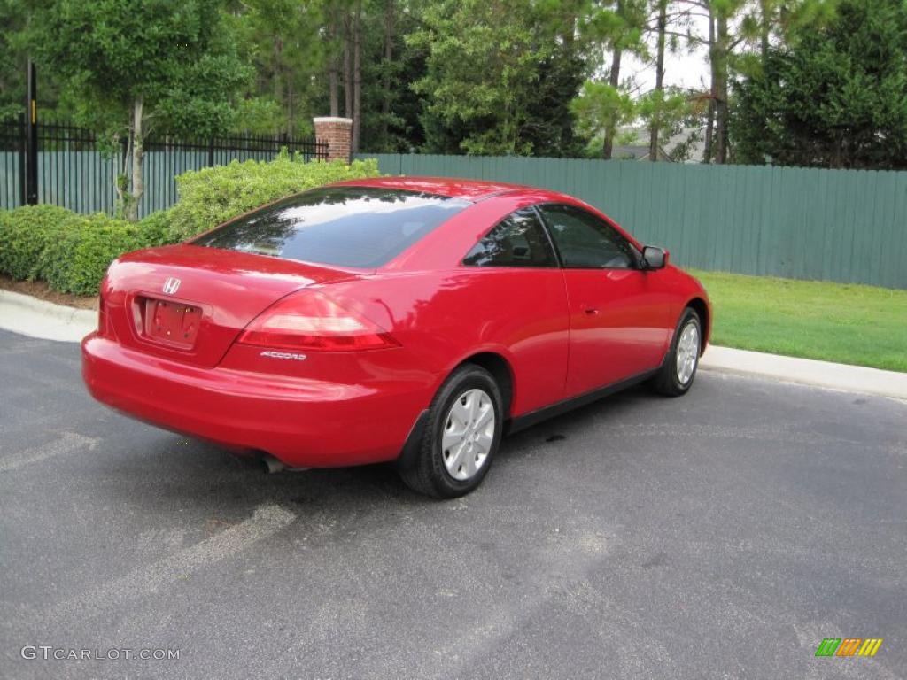 2004 Accord LX Coupe - San Marino Red Pearl / Ivory photo #10