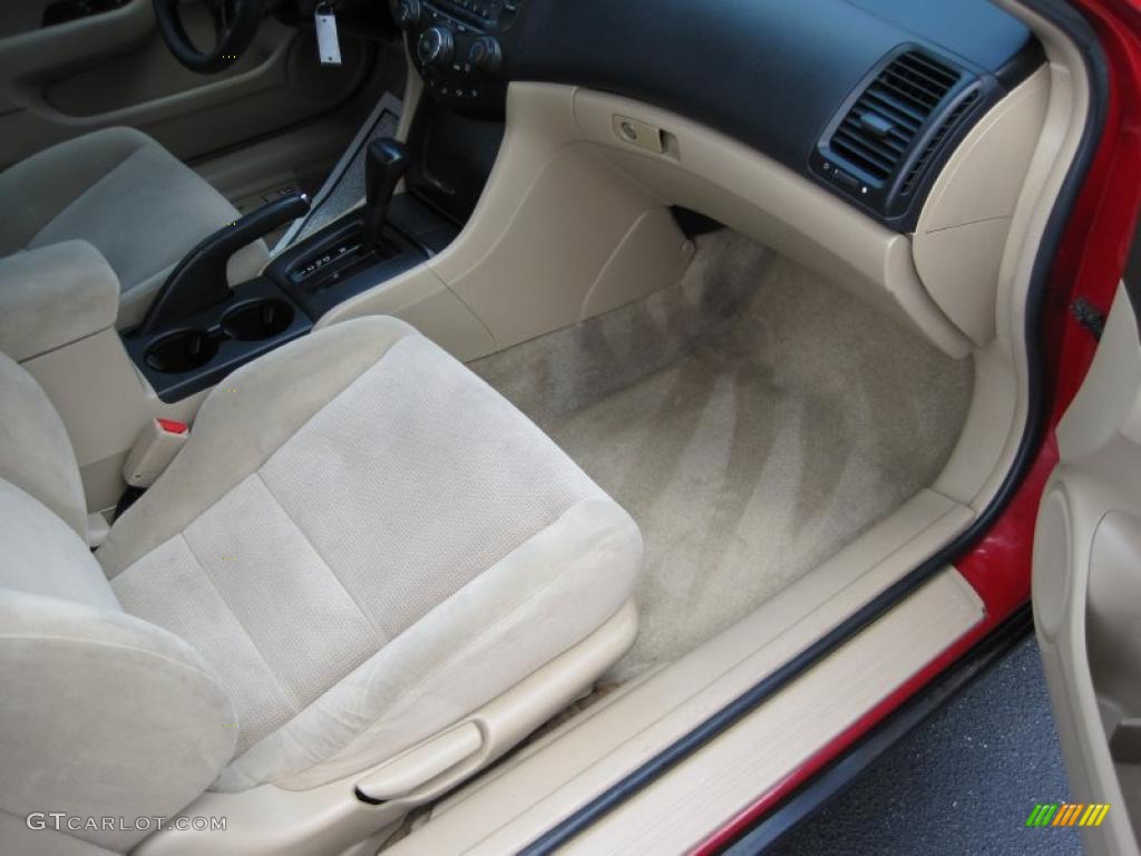 2004 Accord LX Coupe - San Marino Red Pearl / Ivory photo #12