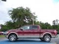 2010 Royal Red Metallic Ford F150 Lariat SuperCrew  photo #2